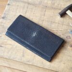 （フルオーダーメイド）エイ革の薄型お札長財布