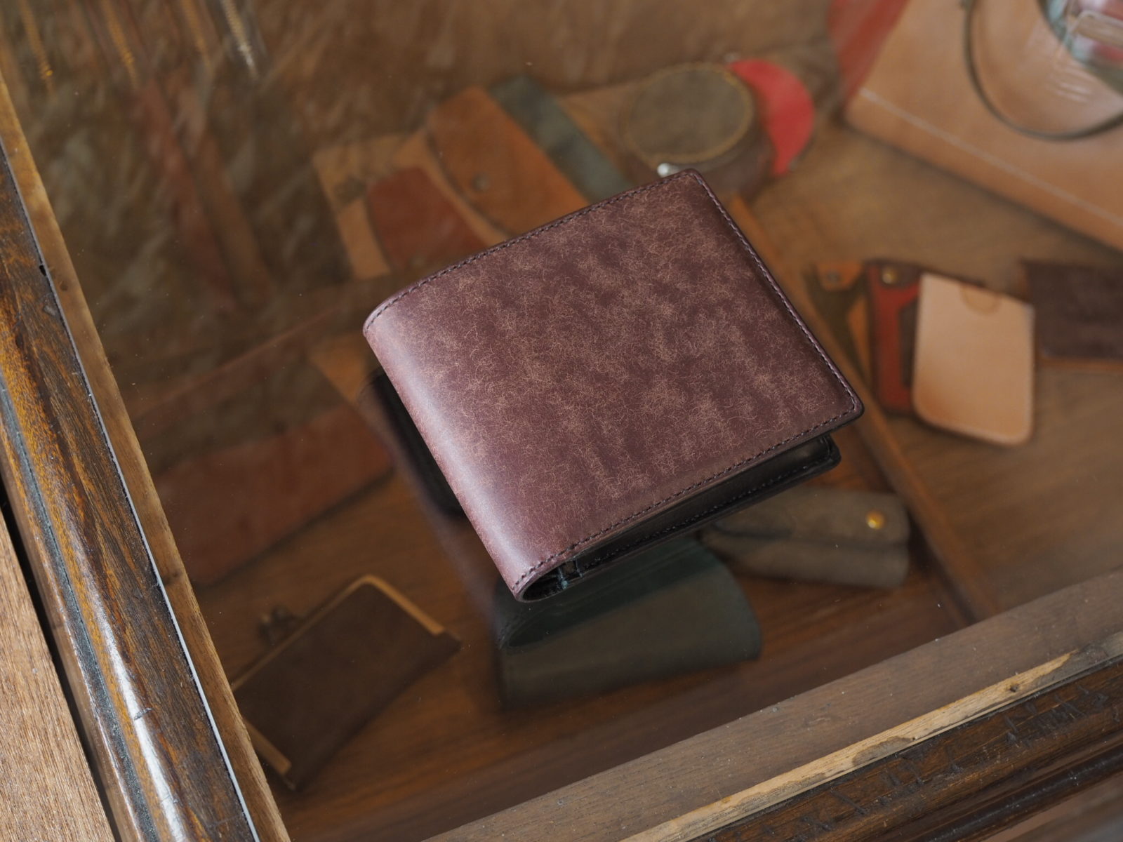 オーダーメイド】二つ折りウォレット 手縫い キャンモア HAYATE 